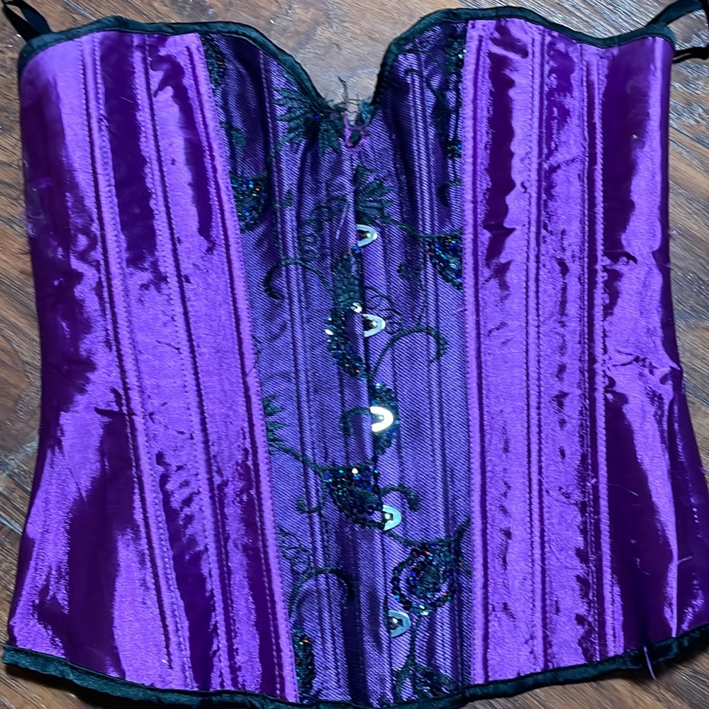 Purple corset